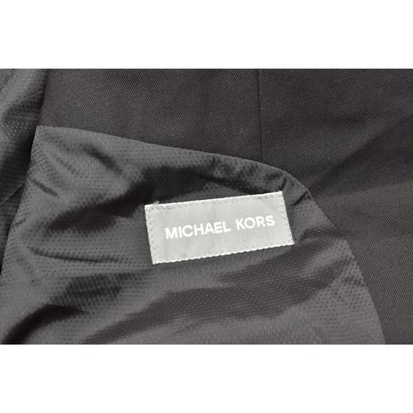 NEW Michael Kors Men's Black 100% Wool Blazer Regular Size 52R 2-Button - Picture 5 of 8